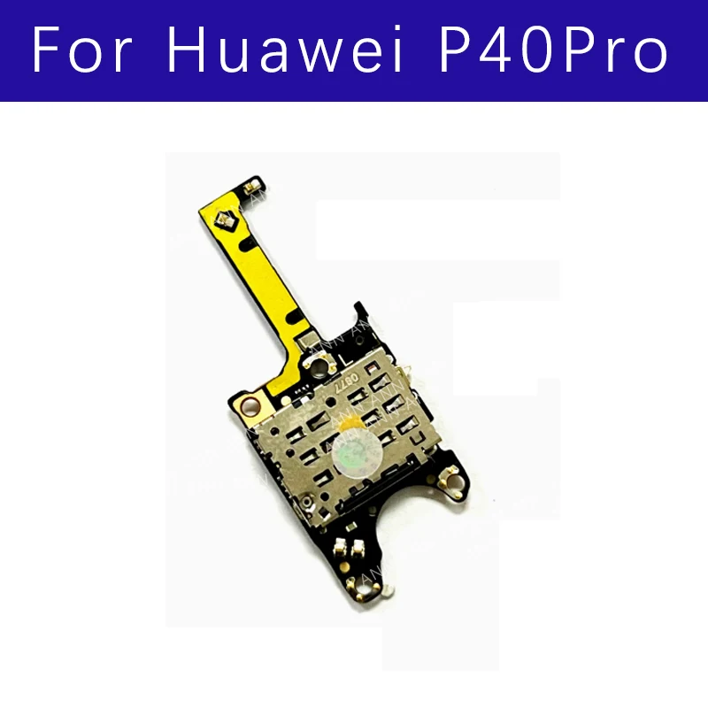 

Microphone Mic Module Board SIM SD Card Reader Holder Flex Cable Replacement Parts For HuaWei P40 Pro