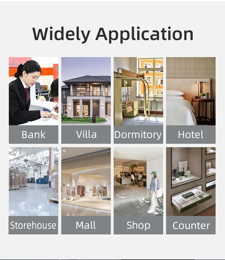 Door Window Security Sensor Alarm Smart WiFi Video Doorbell  Wireless Chime Two Way Audio Night Vision