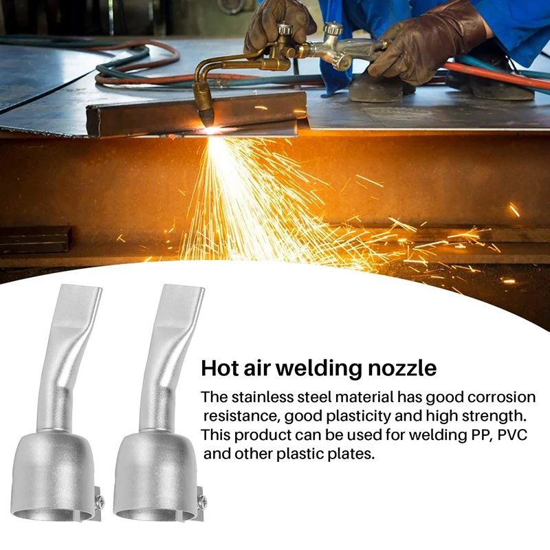 2 шт. сварочный наконечник из ПВХ, хорошая пластичность, небольшой размер, высокопрочная портативная сварочная насадка, удобная в использовании для сварки