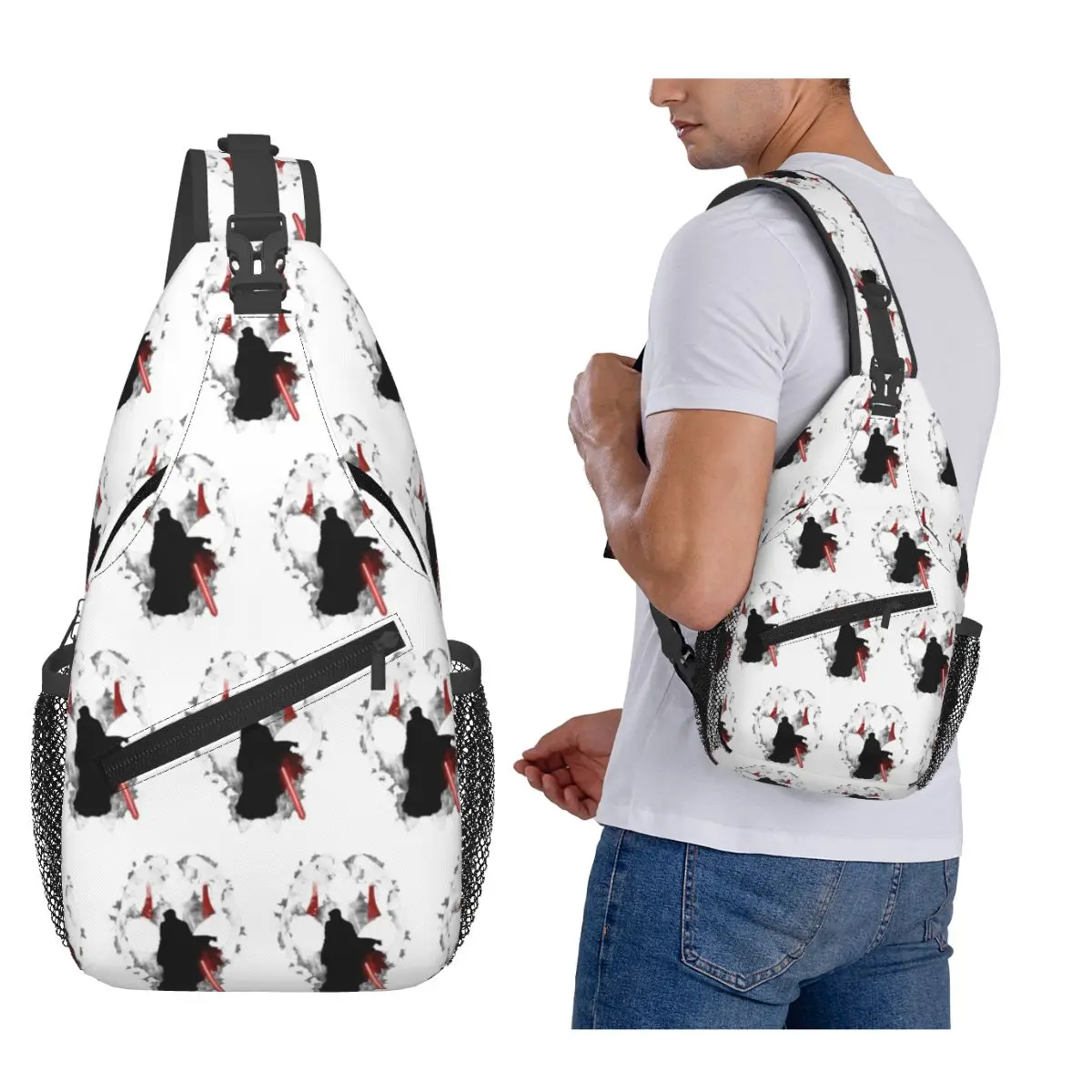 

Darth Nihilus Chest Bag Men Sling Crossbody Backpack Chest Bag Travel Hiking Daypack Shoulder Bag