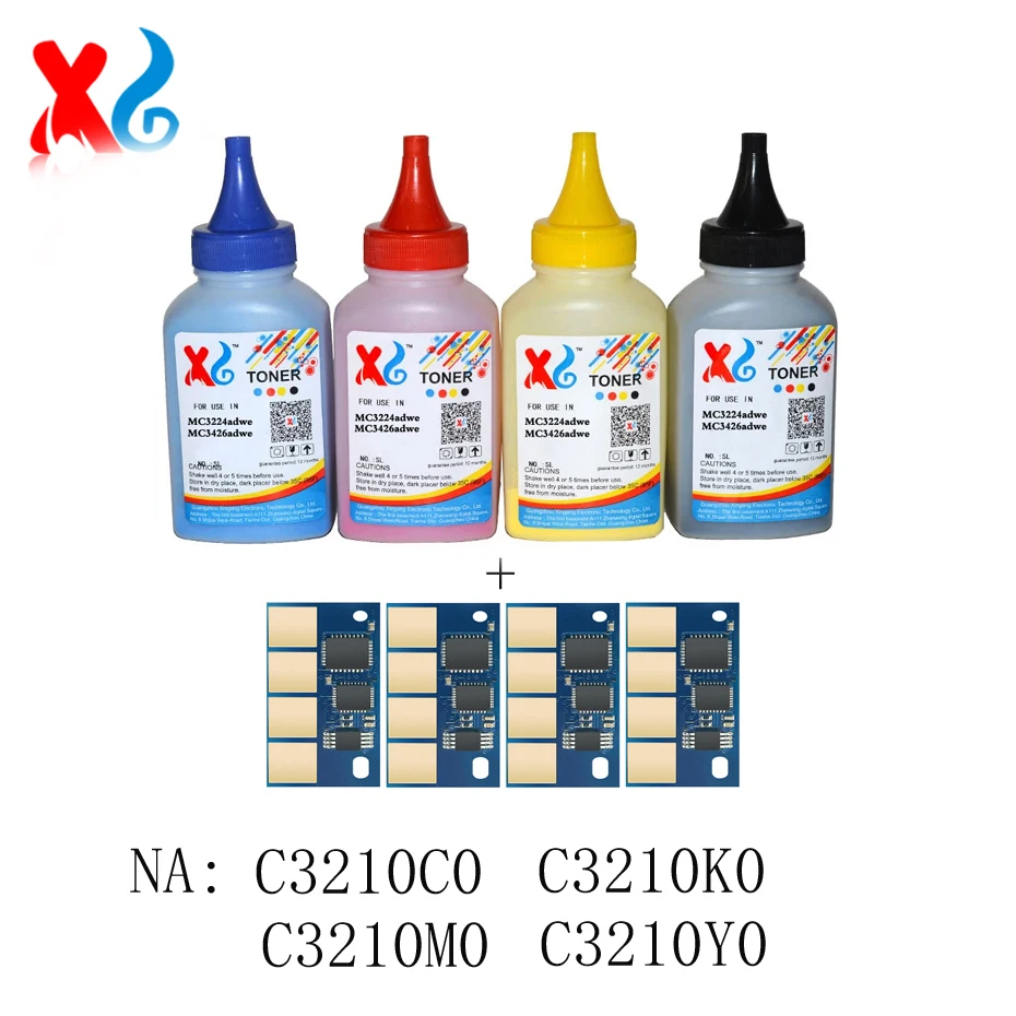 1 Zestaw Kolorowego Proszku Tonera do Napełniania Lexmark MC3224 MC3226 C3224 C3226 C3224dw MC3224dwe MC3224i MC3224adwe MC3226adwe C3226dw 40g — zdjęcie produktu 3