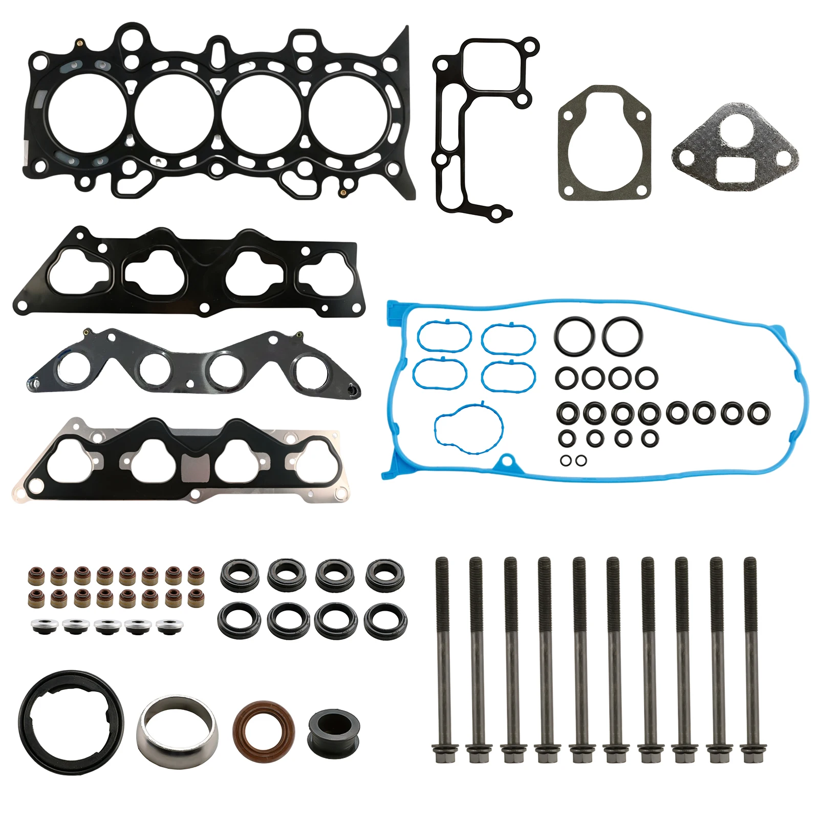 

FISHBERG Engine Part Full Head Gasket Set Timing Belt Kit Water Pump Fit 1.7 L L4 GAS D17A1 For 01-05 Honda Civic HS26236PT