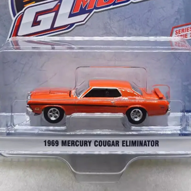 

Литой под давлением Greenlight 1:64 1969 Mercury's Cougar Eliminator, имитация сплава, модель автомобиля, статическая коллекция, украшенные праздничные подарки