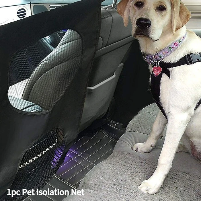 Car Pet Barrier Net, Vehicle Rear‑seat Dog Isolation Fence, Safety Protective Mesh for Pet Travel