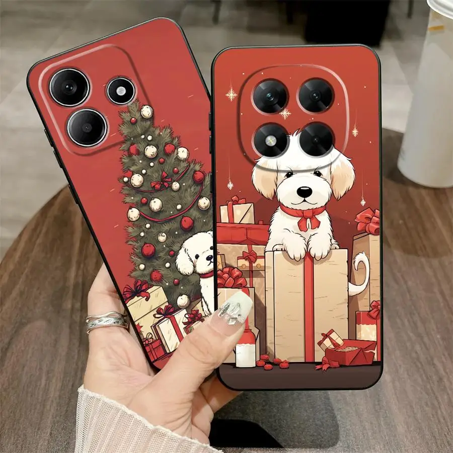 عيد الميلاد لينة عودة غطاء الهاتف القضية ل Xiaomi Redmi ملاحظة 10 9 8 برو 11 13 12 برو زائد 11S 12S 9s 10S #5