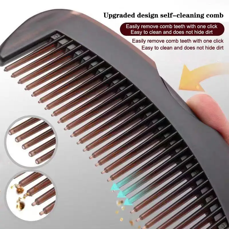 Oil-Control Energy Comb, Hollow Scalp Brush, No Shampoo Needed, Removes Grease & Dandruff, Hair Cleansing Massage Comb for Oily