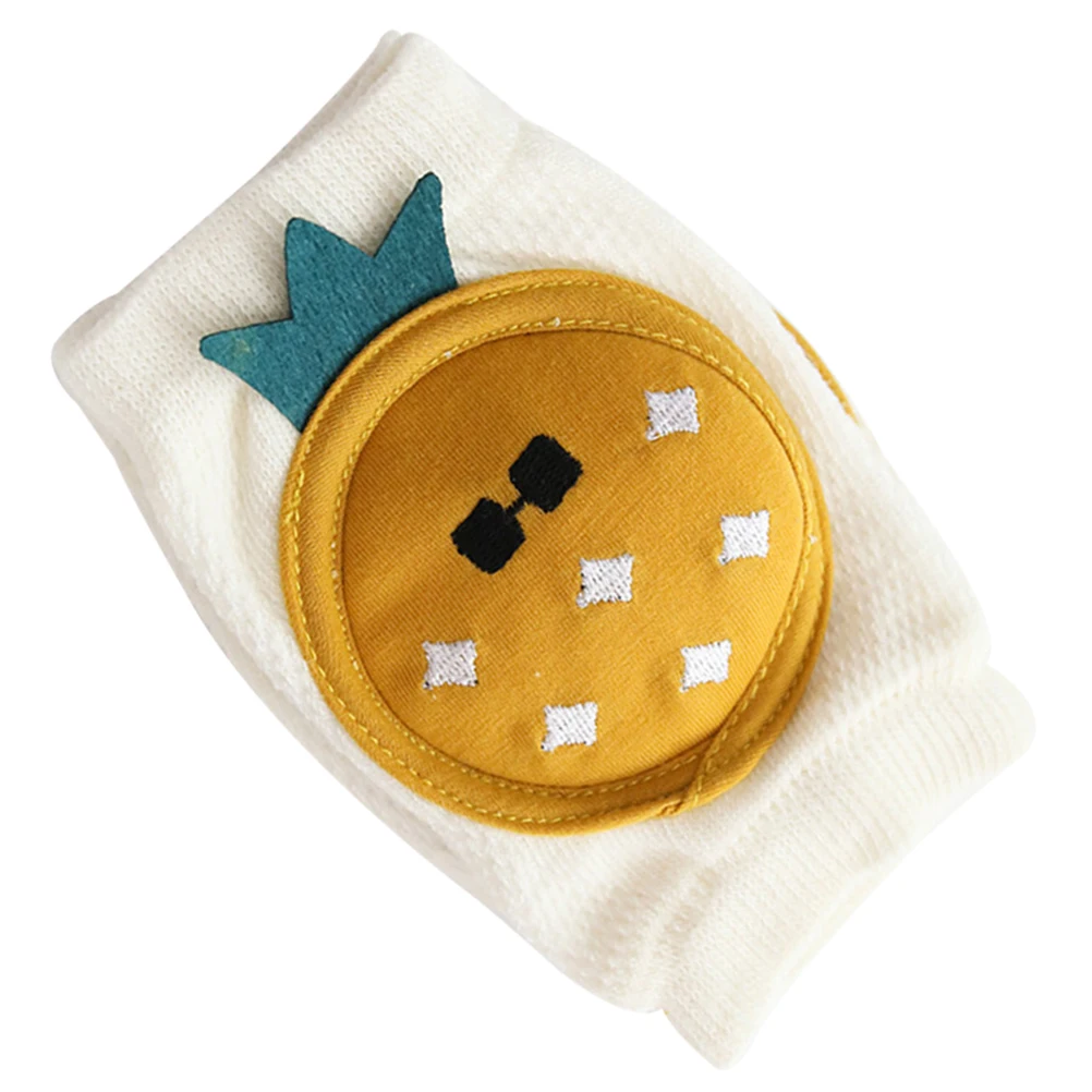 

1 Pair Baby Kneepads Summer Breathable Crawling Socks High Elastic Soft Knee Protectors For Infants Toddlers Pineapple Pattern