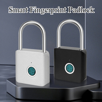 Smart Lock Fingerprint Keyless Door Lock Outdoor waterproofing rust-proof Portable Anti-theft USB Rechargeable Security Padlock