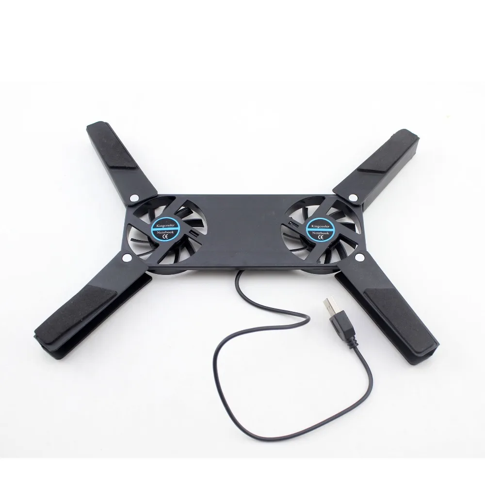 USB Mini Laptop Fan Stand Notebook Foldable Cooling Double Fan CPU Cooler For 7-15 inch Notebook Computer Laptop image 5