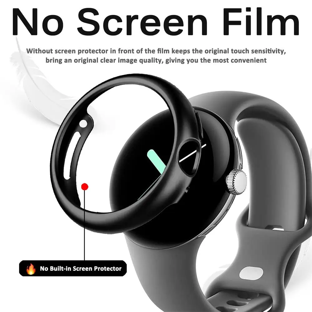 Case Cover For Google Pixel Watch Strap 2022 PC Bumper Frame Shell Anti-scratch(no Screen Protector)Pixel Watch Case Accessories