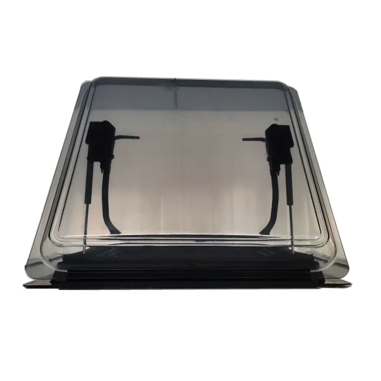 Aluminum Alloy Frame Double Acrylic Rv Camper Trailer Caravan Skylight With Light