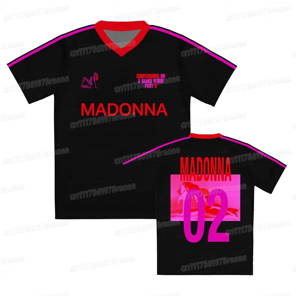 Madonnaa CONFESSIONS II Fußballtrikot für Herren, Design mit Grafikdruck, Merchandise Fußball-T-Shirts, Lässige Sommer-Shirts, Familien-Set – Detail 5