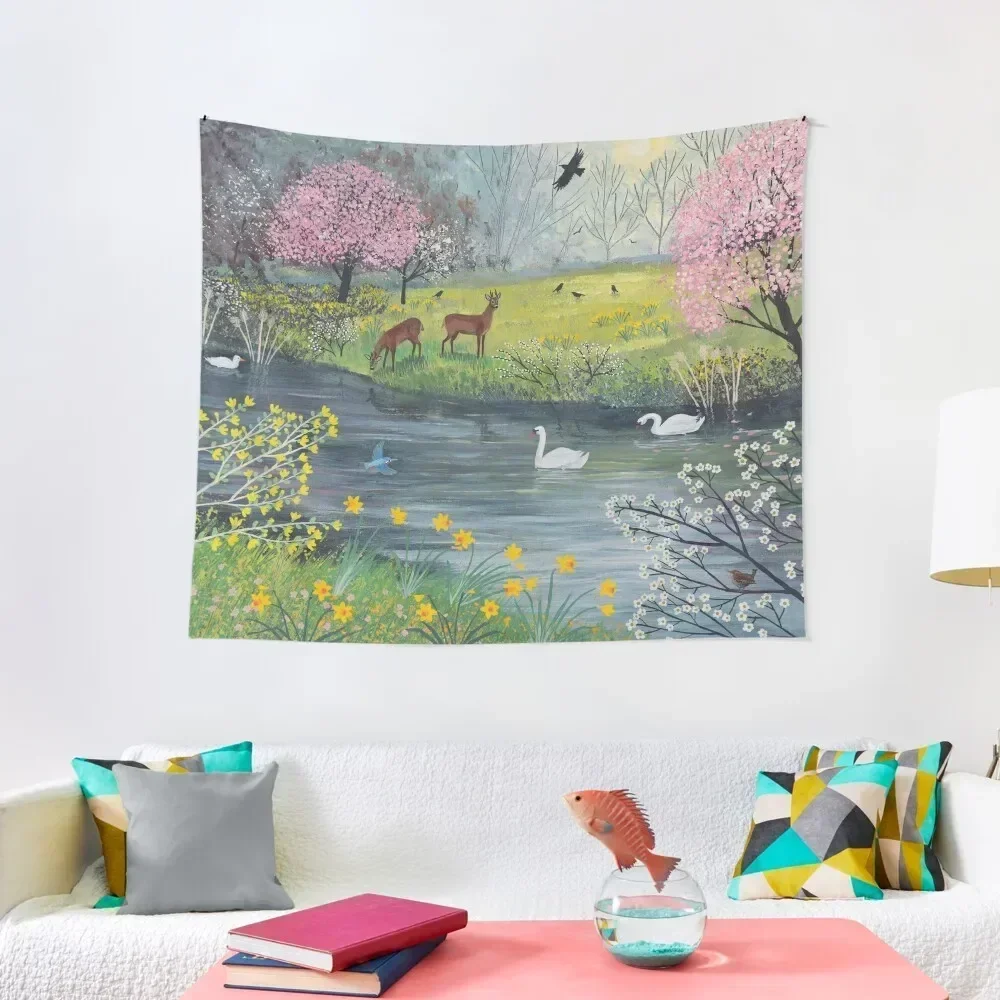 

By Spring River Tapestry Room Aesthetic Decor Outdoor Decoration Home Decoration Art Mural Tapestry