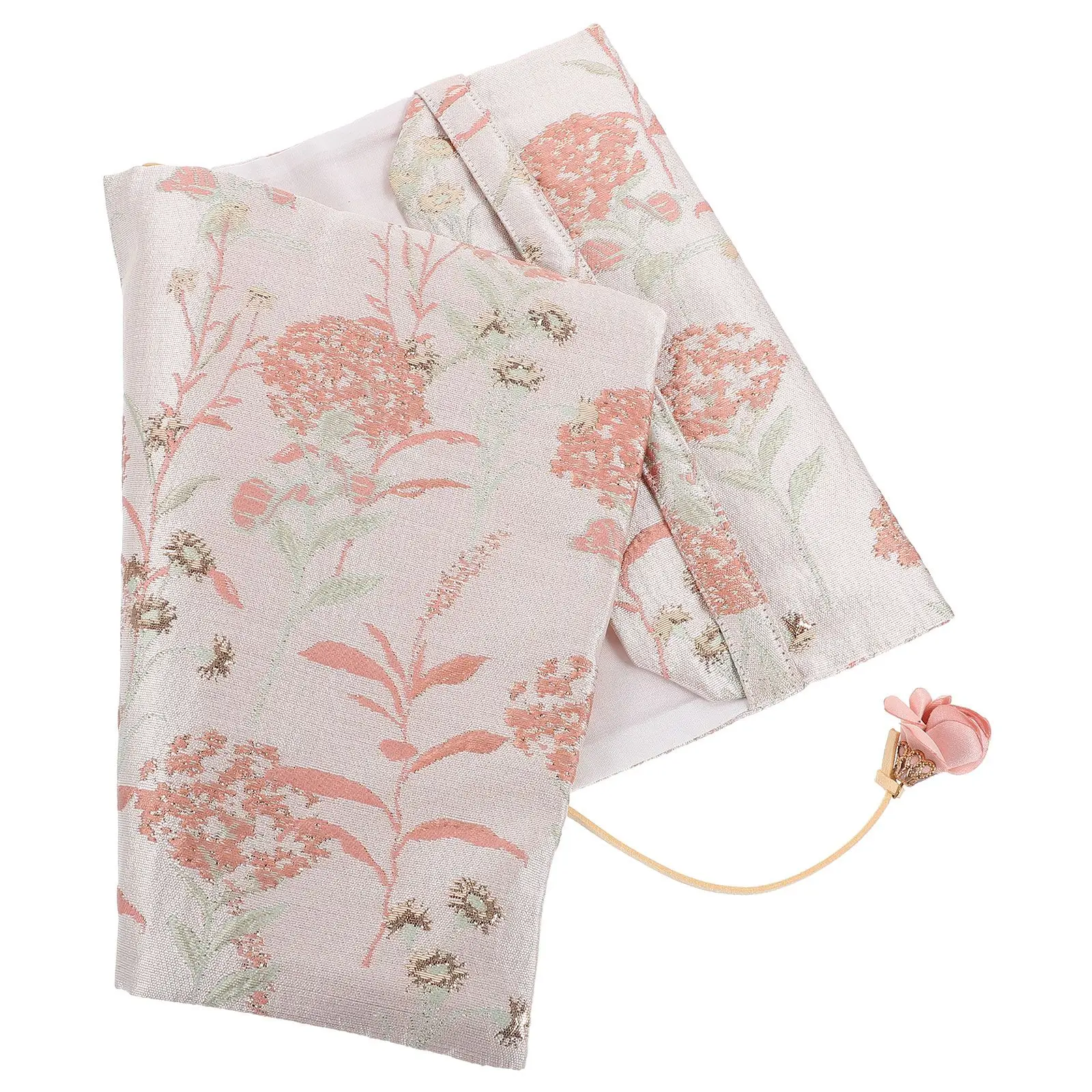 Fabric Book Cover Ornamental Decor Cloth for Student Decorative Protector Protective