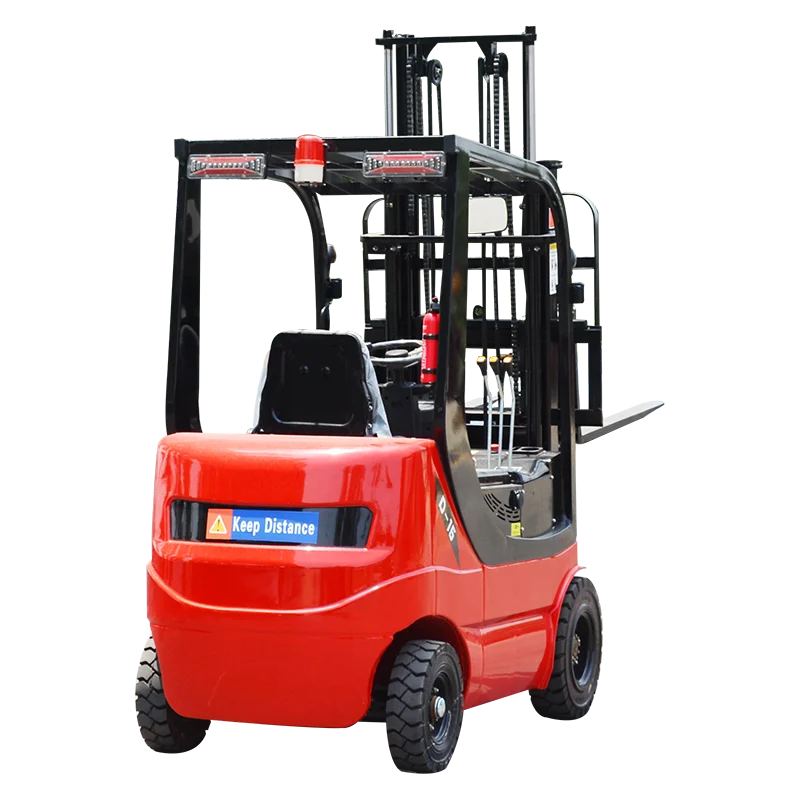 Mały elektryczny wózek widłowy terenowy 2 tony 2,5 tony 3 tony z możliwością jazdy na kołach - sprzęt do transportu materiałów wewnątrz i na zewnątrz