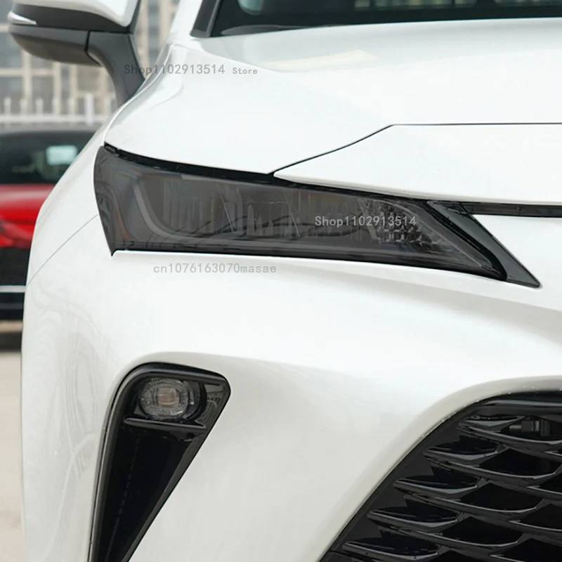 

For TOYOTA Venza 2021-2022 Car Headlight Protective Film Vinyl Restoration Transparent Black TPU Car Light Repair Sticker