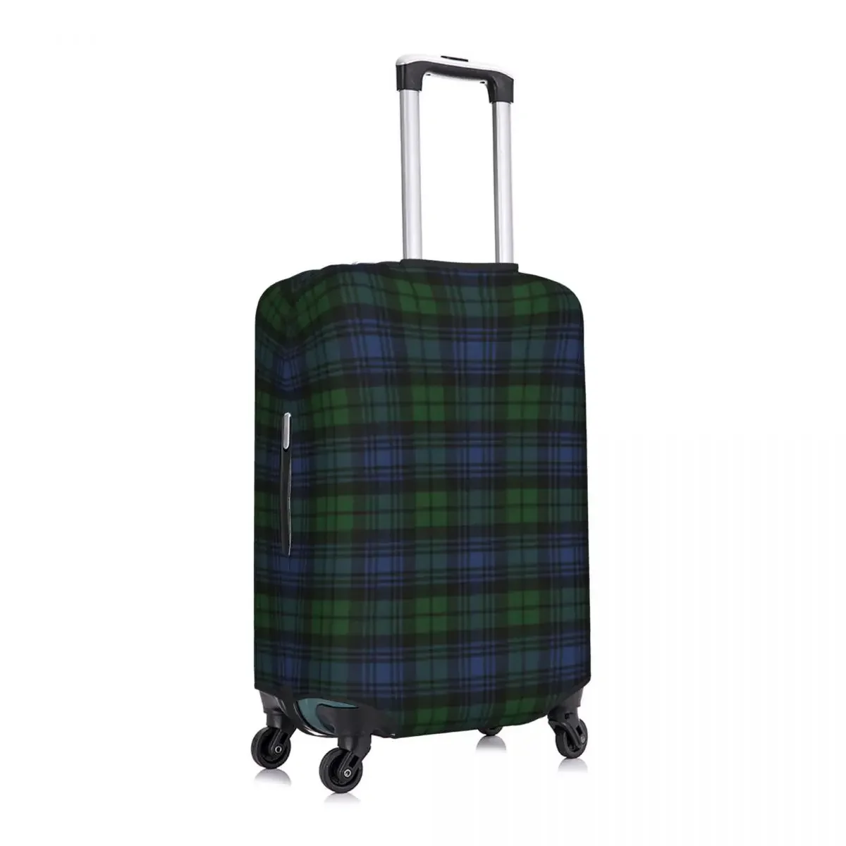 Black Watch Scottish Tartan Plaid Suitcase Cover Elastic Luggage Covers Protector for 18-32 inch