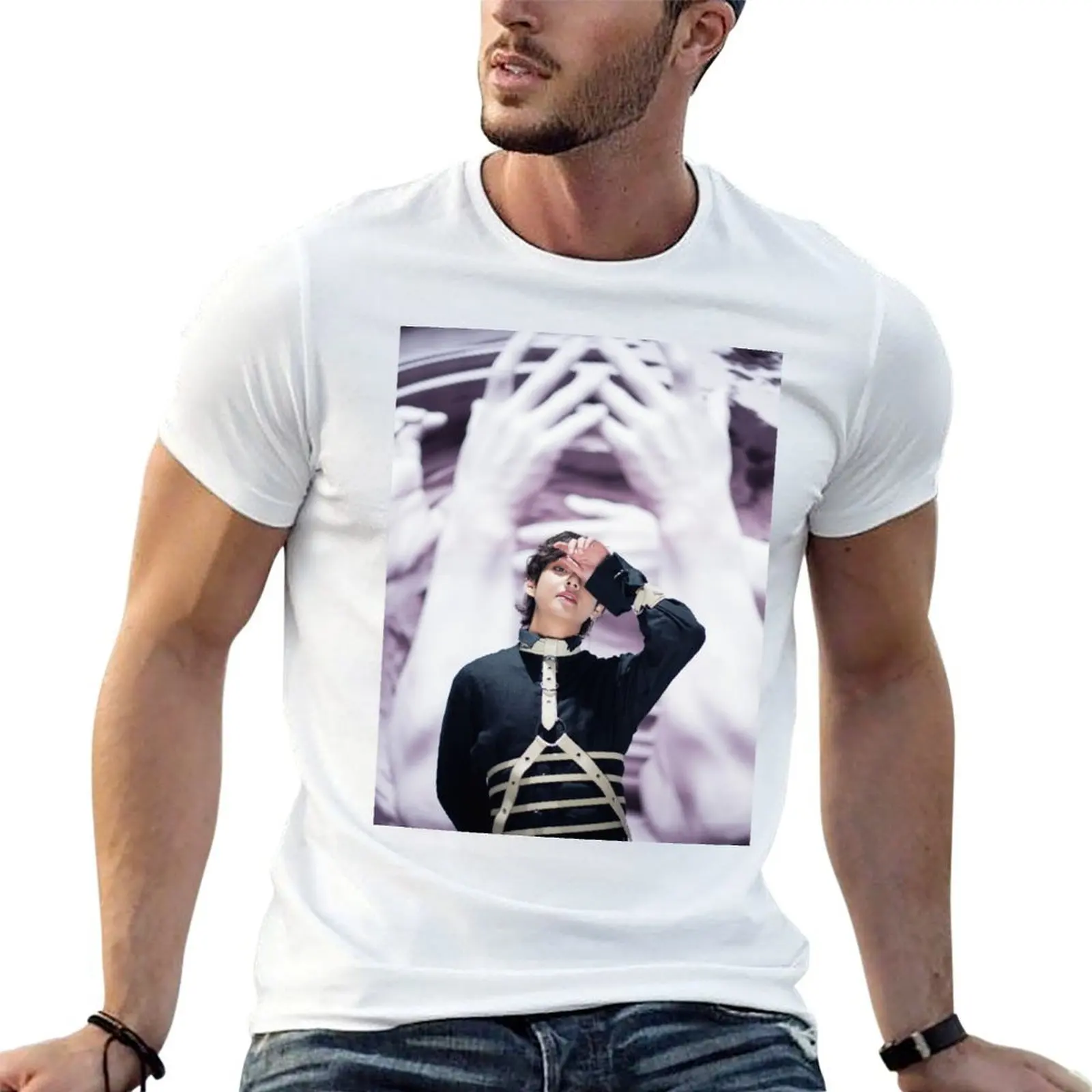 

Fake Love - V T-Shirt man t shirt heavy cotton t shirts for man graphic funny T-Shirt