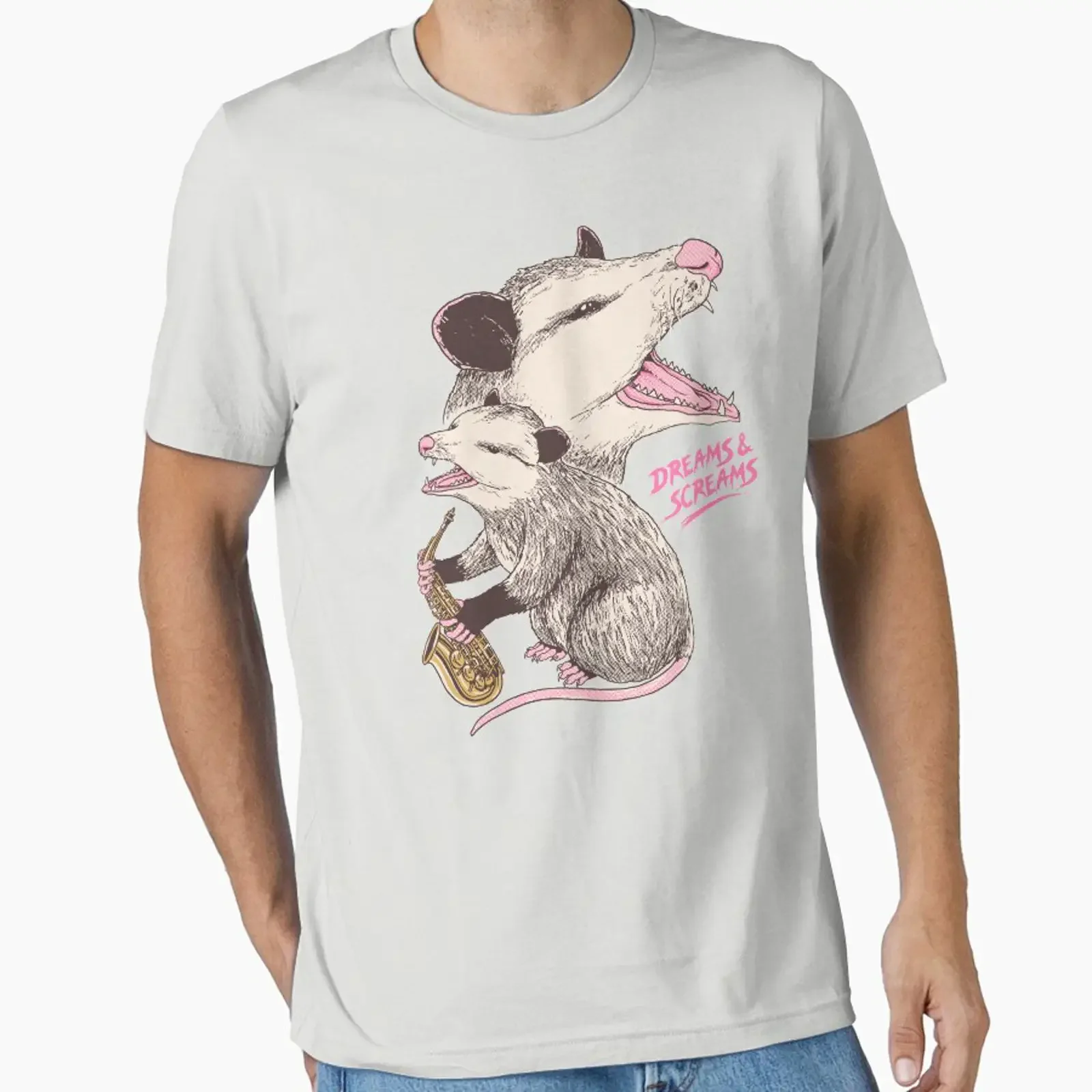 Dreams And Screams Essential T Shirt vintage Washed Versatile Breathable Stylish Unisex streetwear graphic Slightly Soft