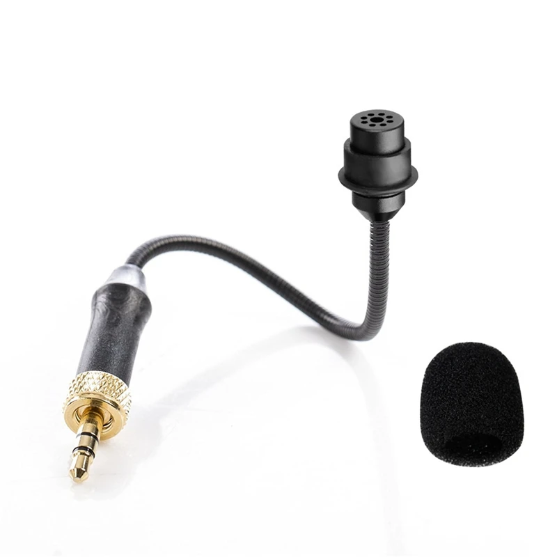 Microphone audio flexible omnidirectionnel à col de cygne de type verrouillage TRS pour microphone Lavalier sans fil, BY-UM2 3.5mm