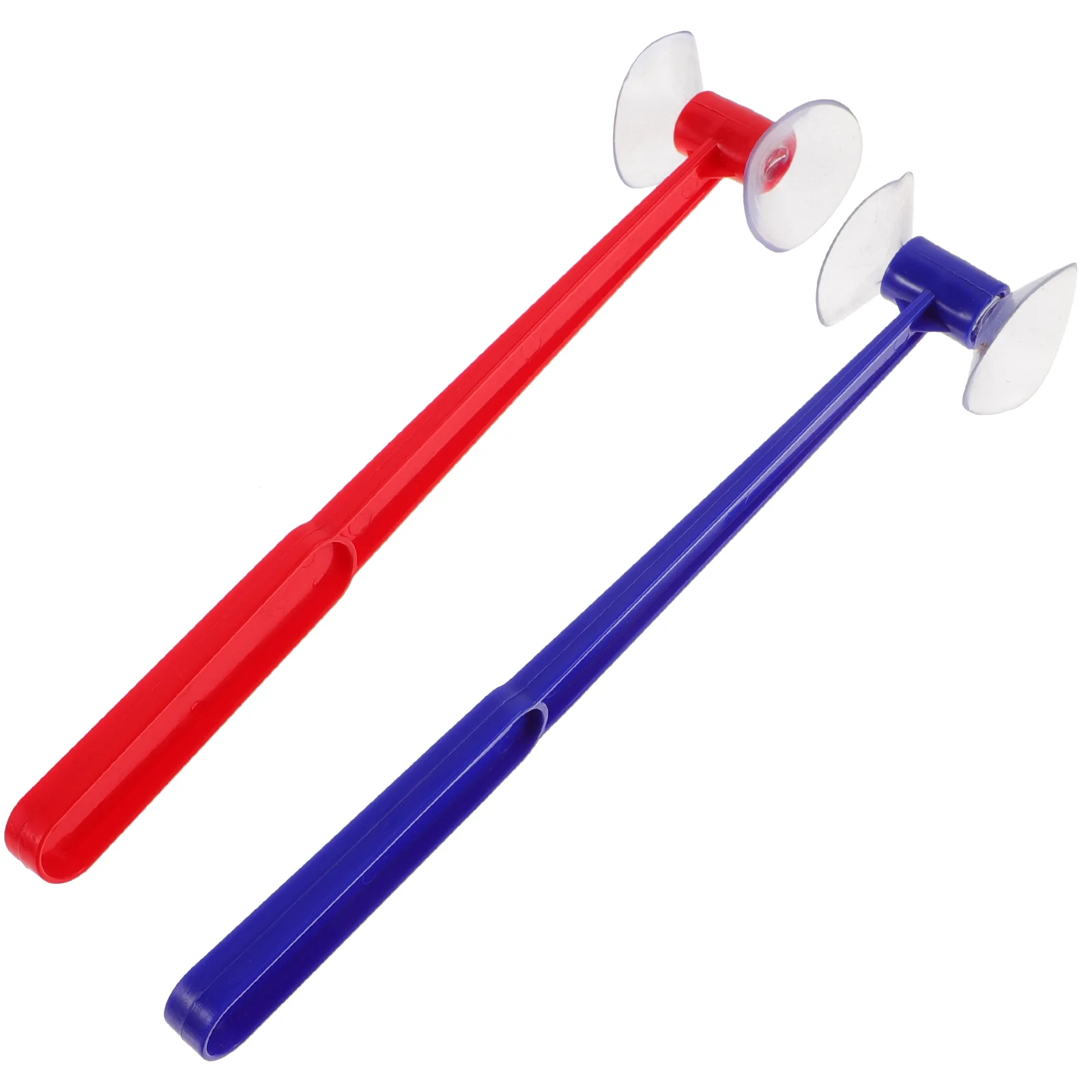 

2 Pcs Kids Disc Suction Cup Hammer Sucker Toys Marble Plastic Cheering Prop Child