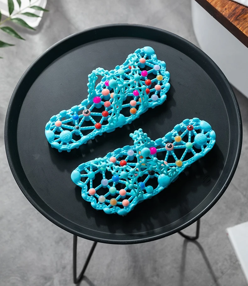 Slippers Summer Foot Bottom Granules Health Foot Therapy Indoor Home Bathroom Anti slip Bathing Quick drying Home Use image 6