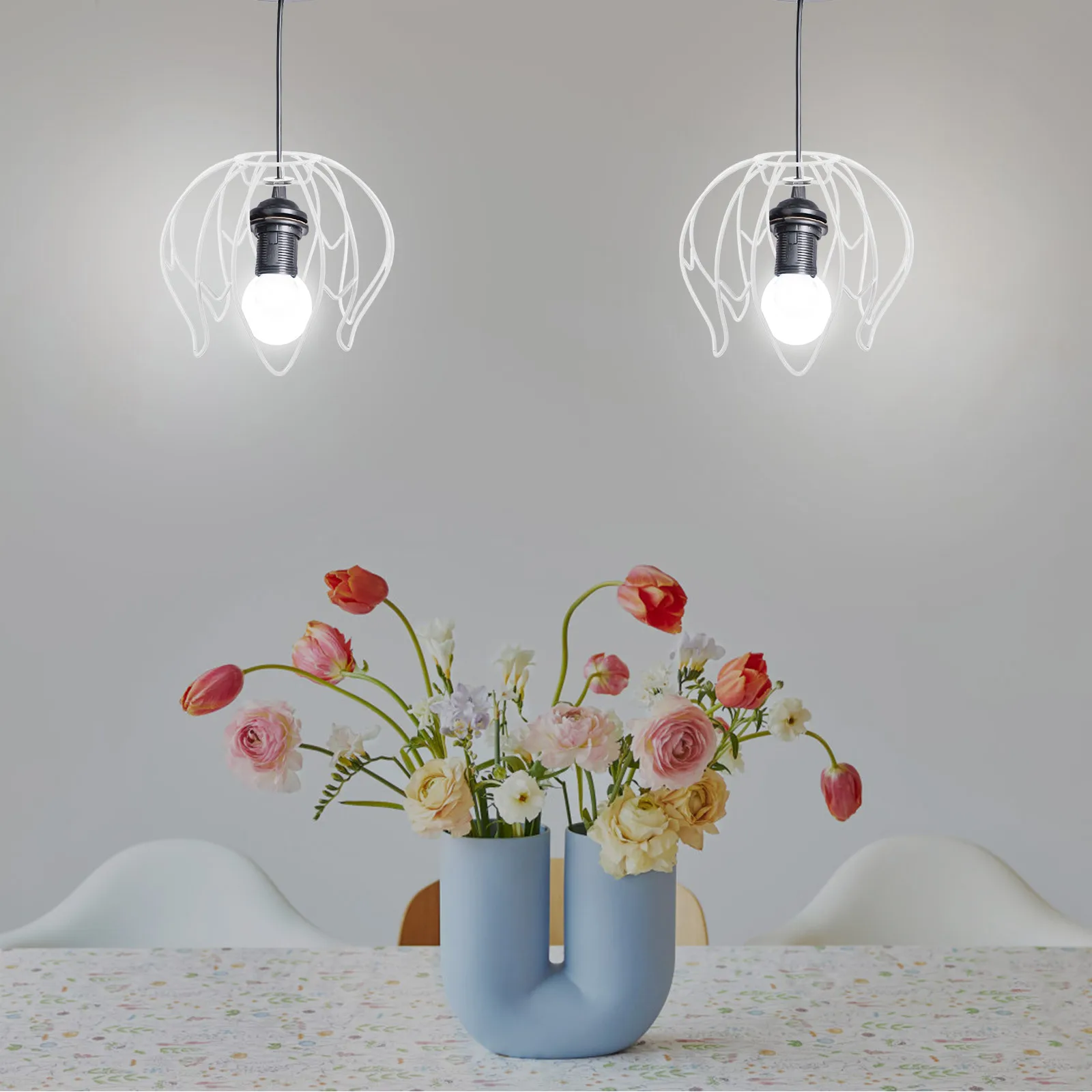 

Винтажный абажур из железной проволоки для настольной лампы, совместимый с лампами Эдисона, декор для люстры