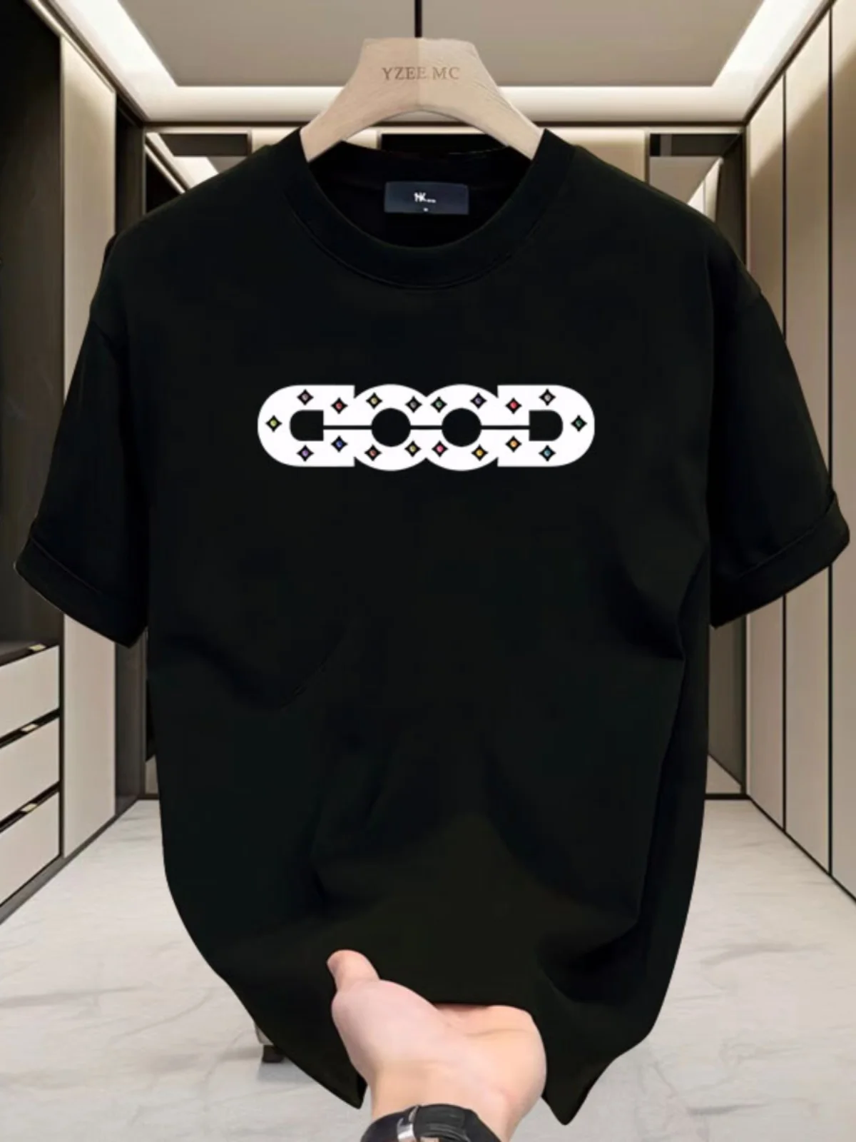 

New Summer Pure Cotton T-shirt for Men: Casual, Loose, Short-sleeved, Comfortable, Breathable, High-quality