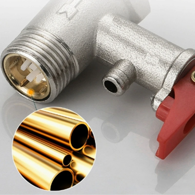 

Commercial Grade Brass Safety Valves Heavy Duty Construction Universal Water Heater Check Valves for Water Heaters
