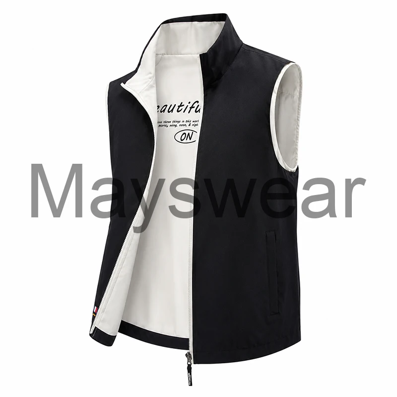 Unisex Tactical Vests Reversible Outdoor Windbreaker Jacket Waterproof Sleeveless Vest Fishing Hunting Camping Gear Autumn
