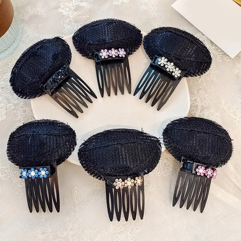 Almofada de cabelo Invisible Fluffy, Almofada de cabeça de esponja, Front Line, Volume Base Puff