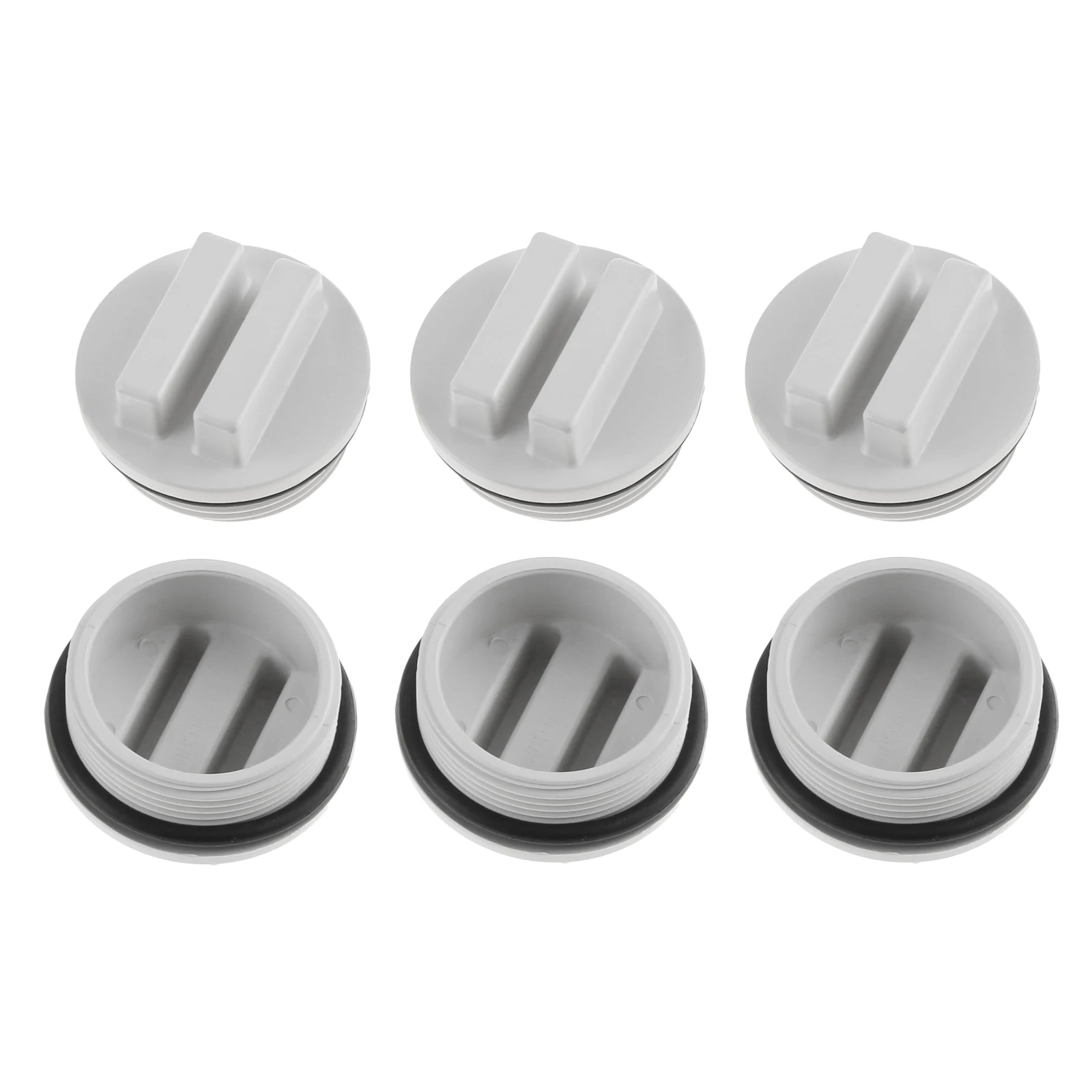 6pcs/1kit 1.5inch NTP Male Threaded Pool Return Winterizing Plug ABS Filter Drain Plug  with O-ring Winter Spa Swimming Pools