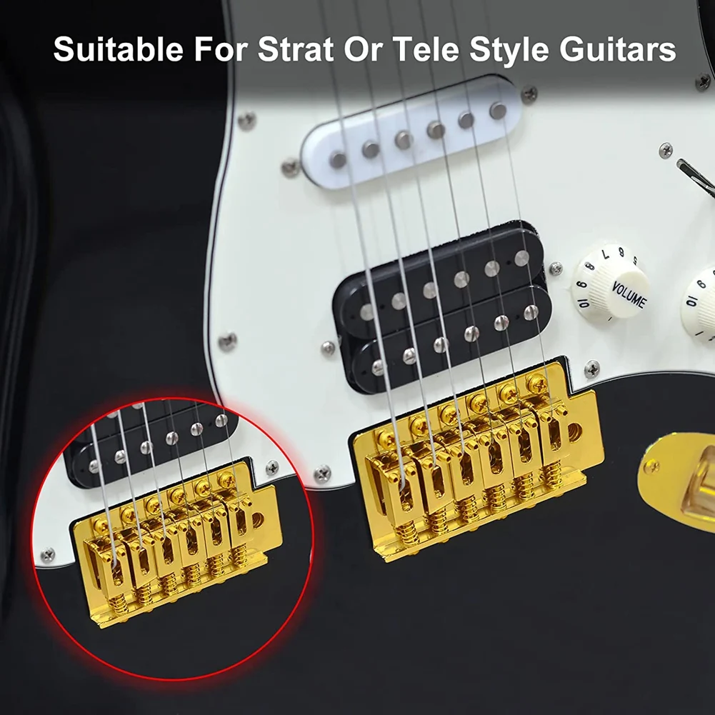 Sillines de puente de trémolo para guitarra ABVH-10.5mm para Fender Stratocaster Tele, accesorios para guitarra eléctrica