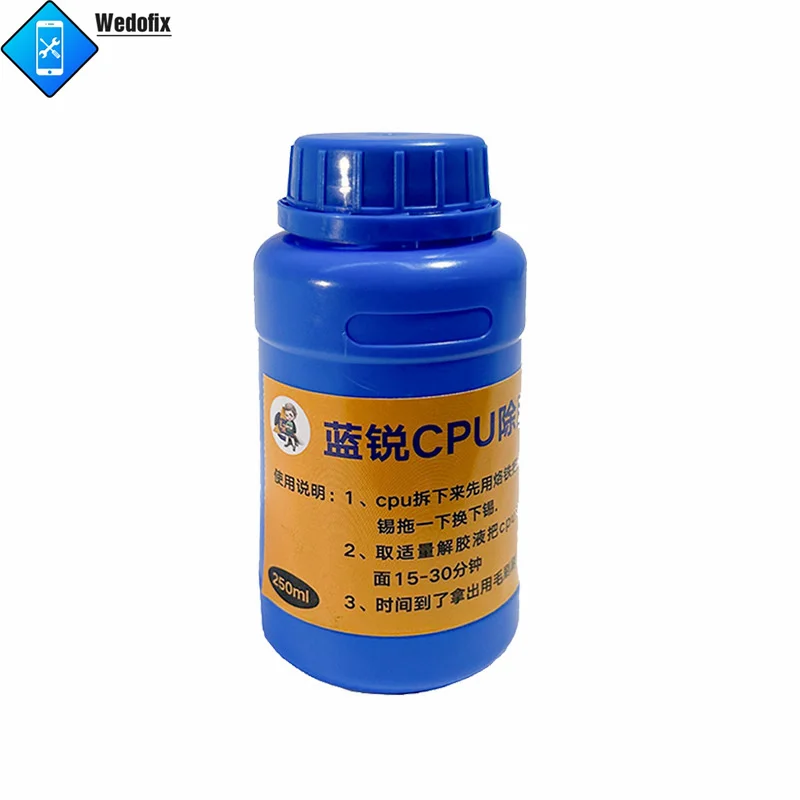 CPU Glue Remover 250ml NAND IC Black Glue Remove Liquid Syringe for Samsung iPhone Mobilephone Repair