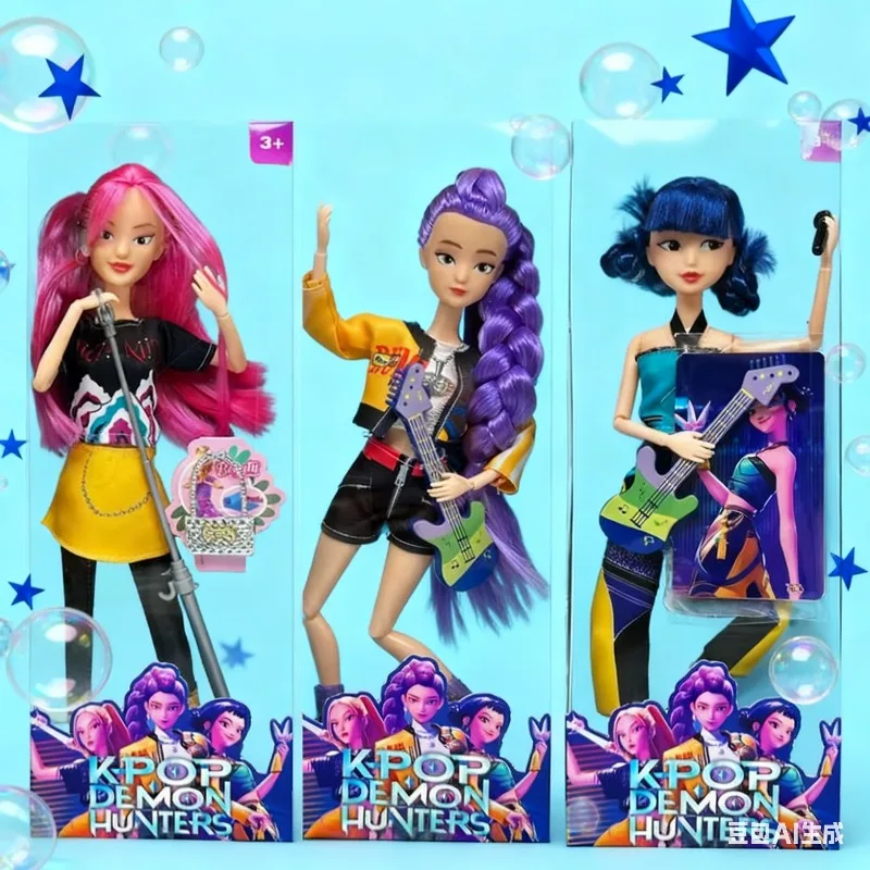 

2025 new Kpop Demon Hunters High Quality vinyl Doll characters Stand - out Designs charming lovely present for special deor