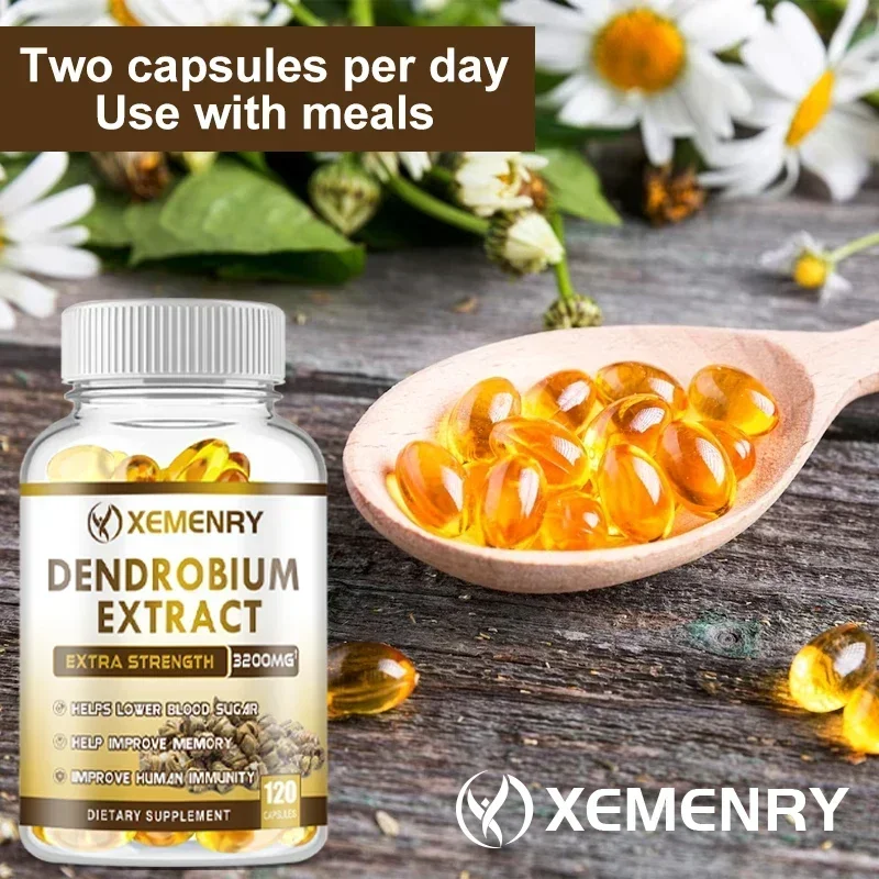 Premium Dendrobium Extract 3200 Mg - Maximum Strength Improves Memory and Boosts Immunity