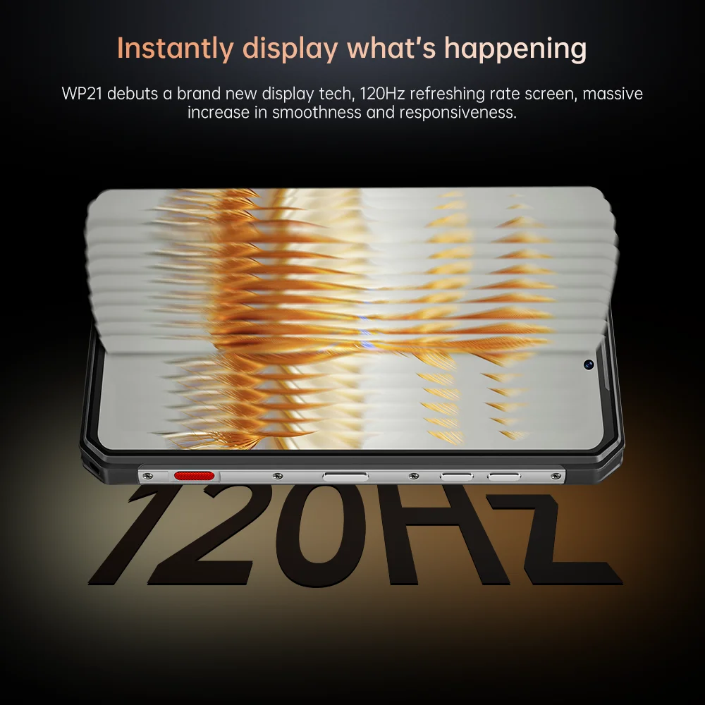 Oukitel WP21 12GB 256GB Rugged Smartphone Dual Screen G99 6nm 66W Fast Charging Mobile Phone 6.78 FHD+ 120Hz 64MP Cellphones