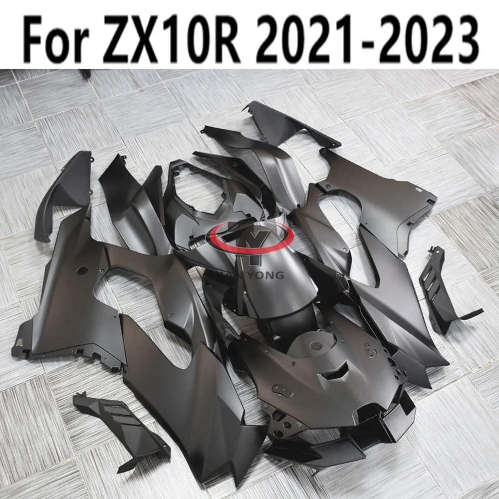 

All matte black solid colors Motorcycle Full Fairing Kit Bodywork Cowling For ZX10RR 2021-2022-2023-2024 ZX10R ZX 10R