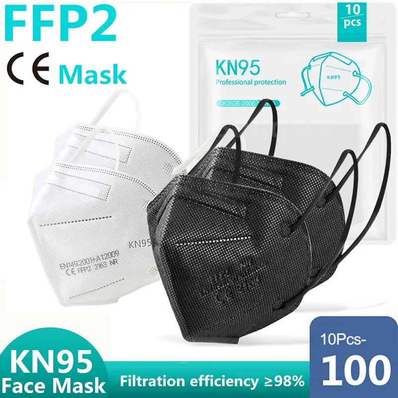 10-100Pcs ffp2 mask kn95 Face masque mask ffp2 mascarillas quirurgicas homologadas kn 95 certificadas mascherine ffp3 Masks