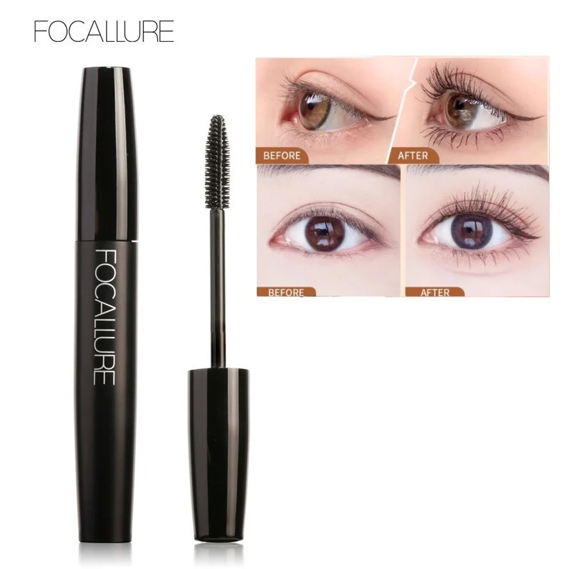 Wholesale FOCALLURE Mascara Curled Lengthening Lashes Mascara Waterproof Black Eyelash Extension Eye Makeup Women Cosmetics