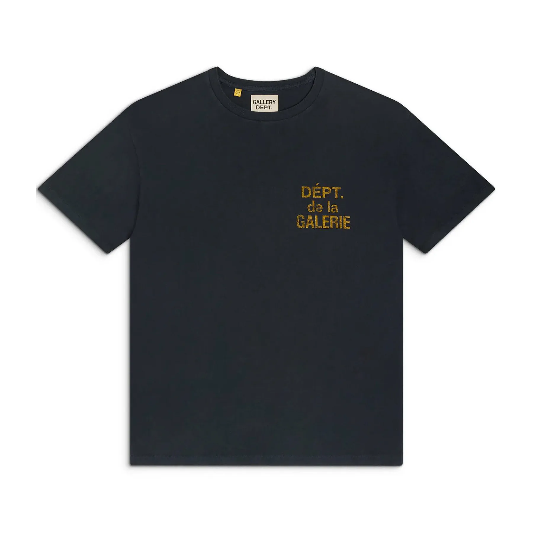 Gallery DEPT Classic French alphabet printing round neck short-term washing water old retro cylinder pure cotton TEE