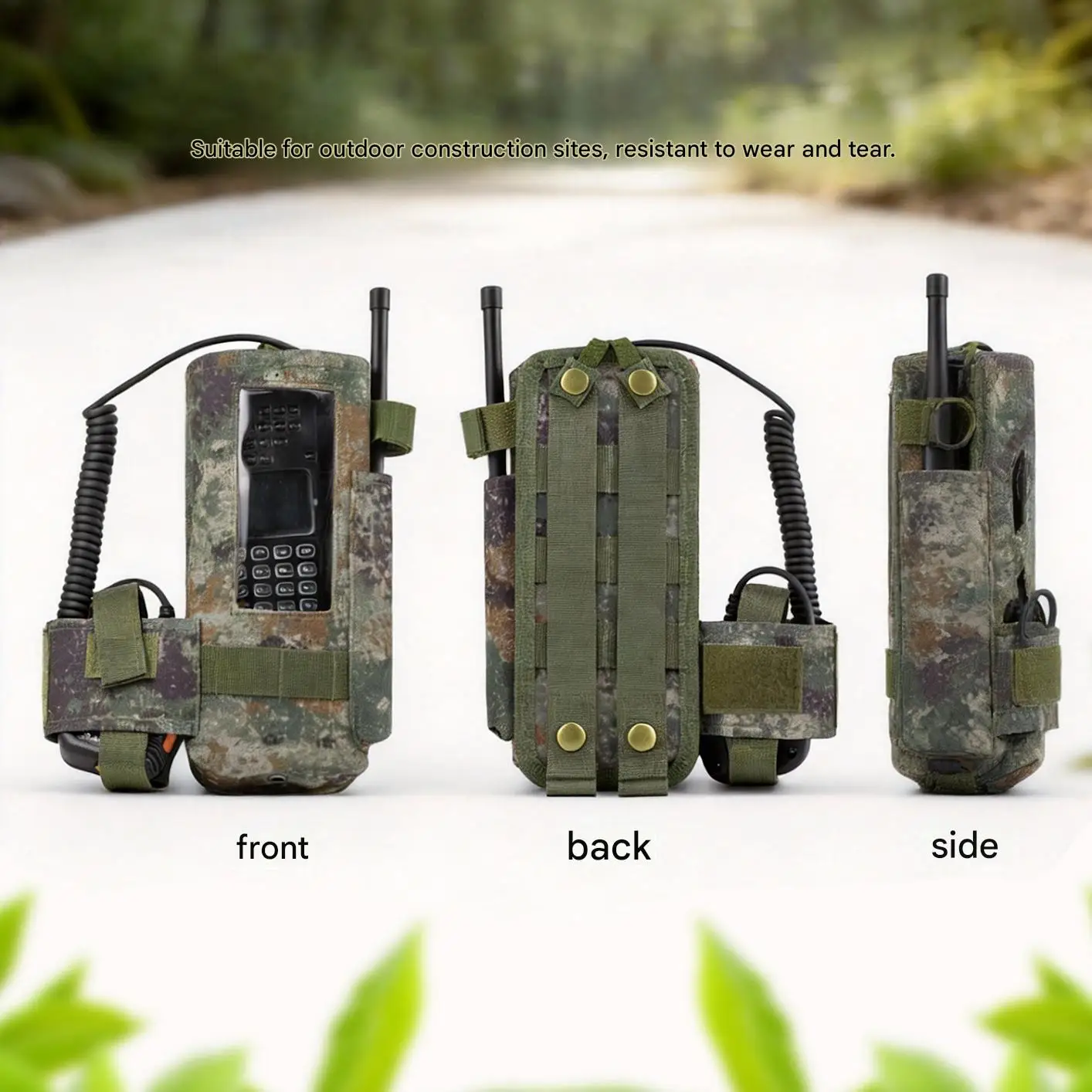 Universal Tactical Radio Pouch MOLLE Walkie Talkie Holder Airsoft EDC Waist Belt Bag Multi-functional Intercom Case for Hunting
