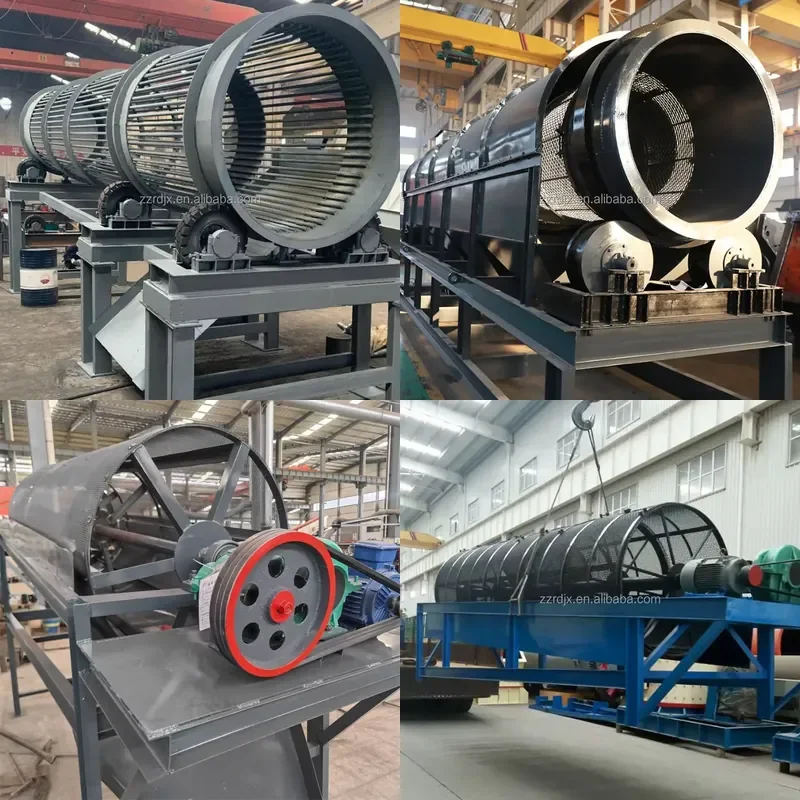 2026 CE Mobile Trommelling Machine Rotary Screen Gold Trommel Screen for Sieving Stone Sand Soil Coal Mining Equipment