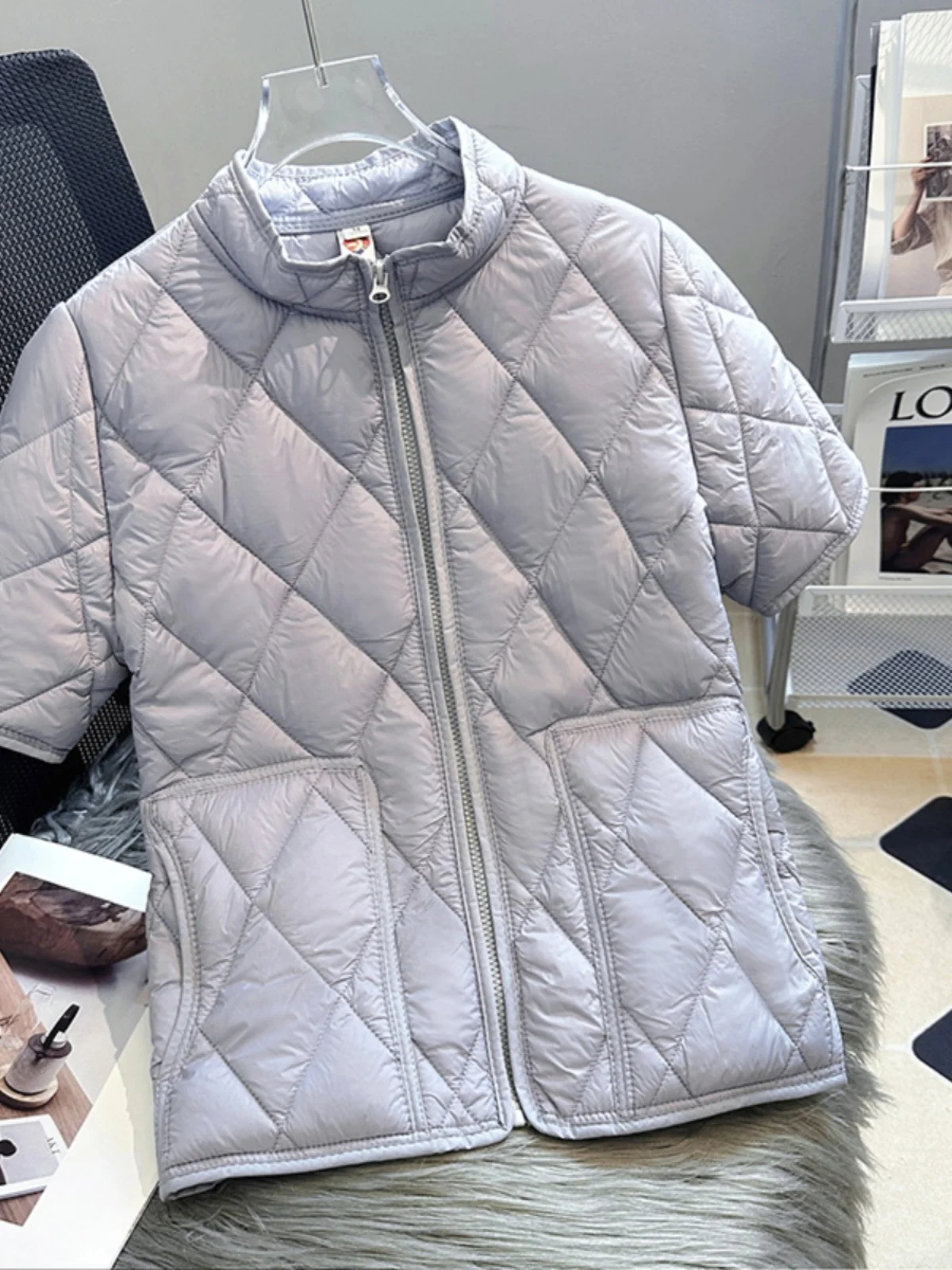 

Women's Cotton f Sve Vest Autumn Winter New Sle Warmth Middle Age And ly with Middle Sve oulder Pad Home Us...