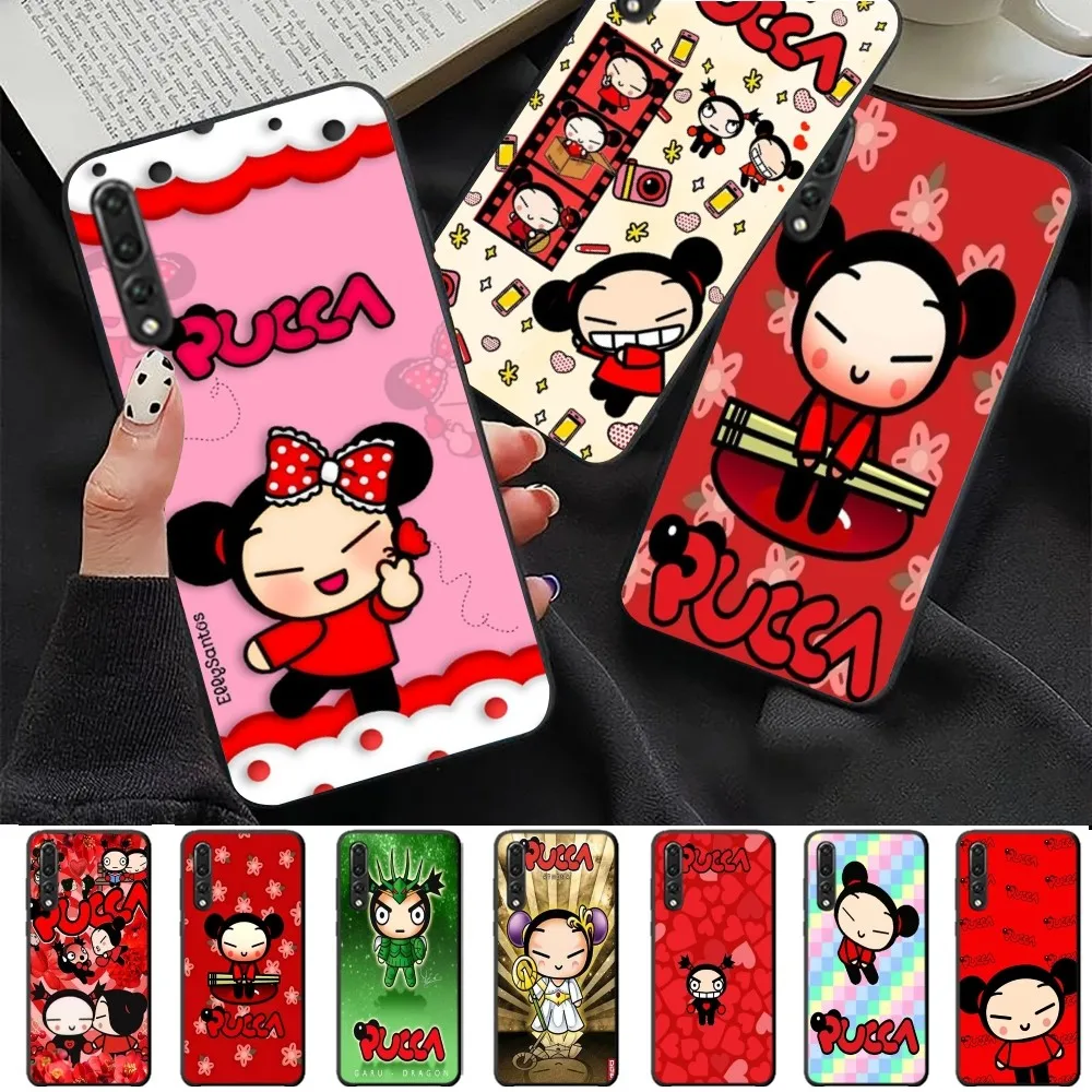 Cute Cartoon Pucca Garu Phone Case For Huawei P 8 9 10 20 30 40 50 Pro Lite Psmart Honor 10 lite 70 Mate 20lite