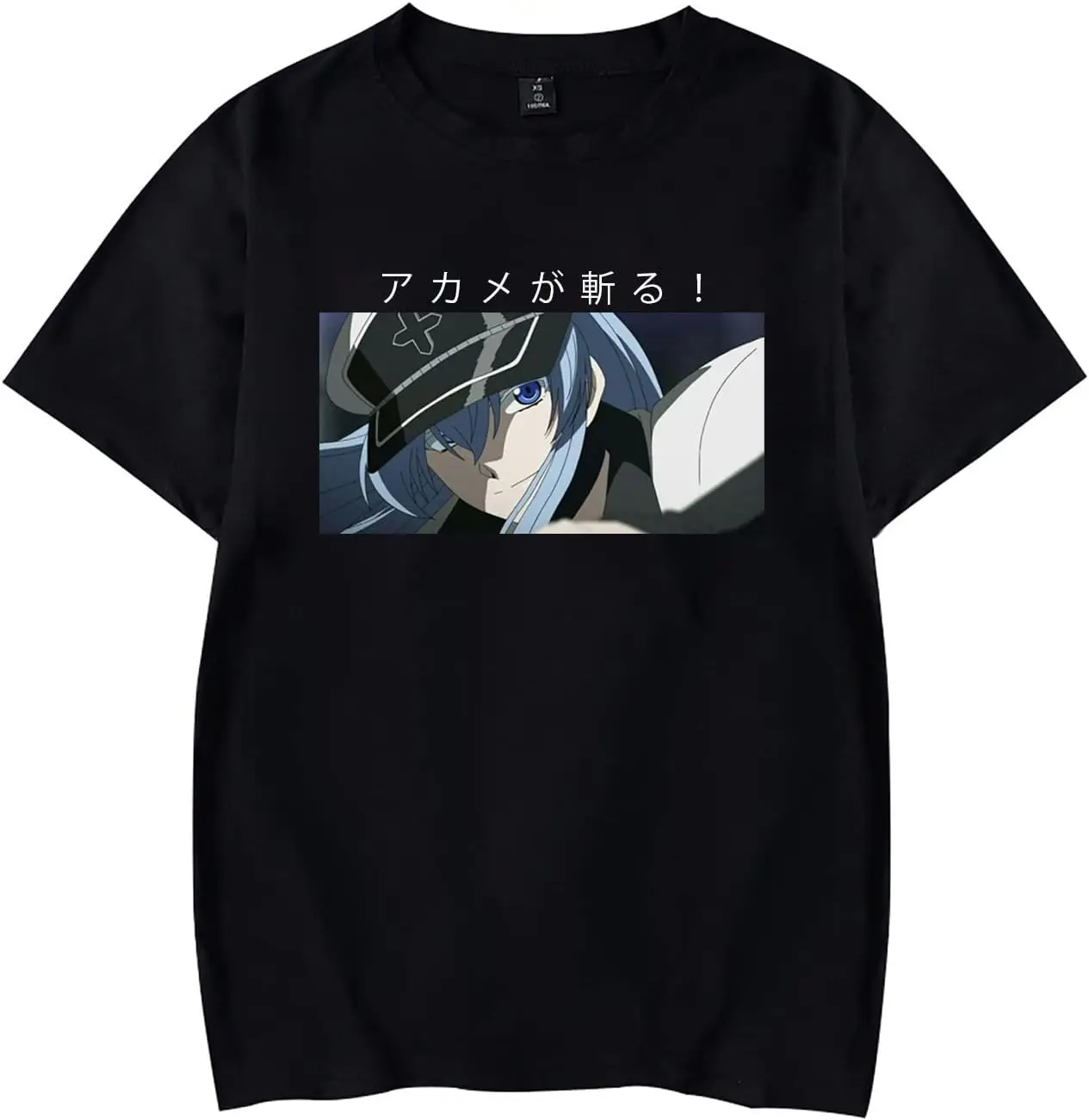 

westtrend Akame ga T-Shirt Unisex 2D-T-Shirt mit schönem Anime-Print, lässiges, weiches Sport-T-Shirt