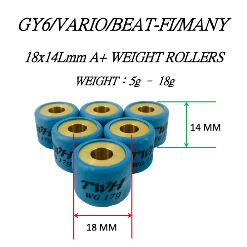 TWH Motorcycle Scooter 18x14 Cooper A  Drive Variator Roller Weight