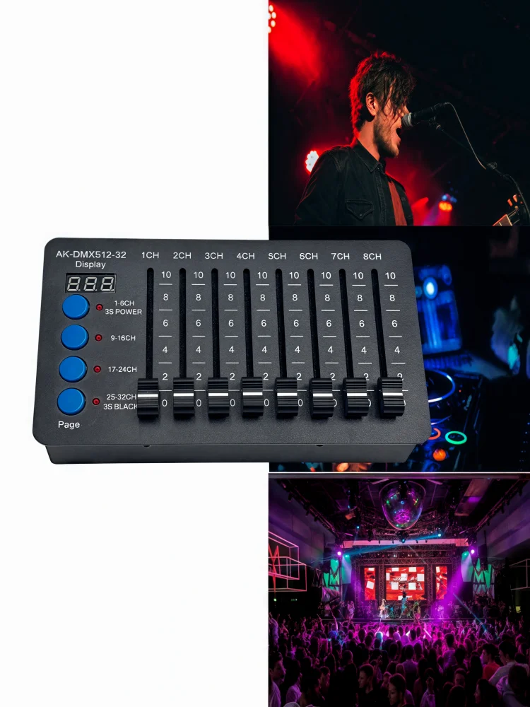 32 Kanaals Eenvoudige Mini DMX512 Controller Type-c Batterij Podiumverlichting Beam LED Par Verlichting Console voor Computer licht Dimmer - afbeelding 2