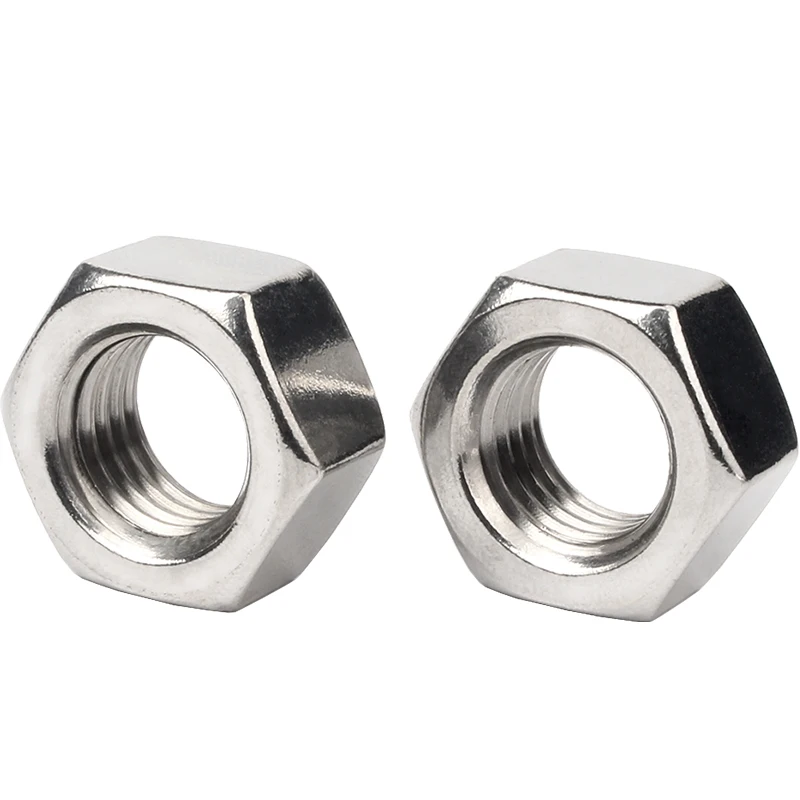 1/50/100pcs A2 304 Stainless Steel Hex Hexagon Nut for M1 M1.2 M1.4 M1.6 M2 M2.5 M3 M4 M5 M6 M8 M10 M12 M16 M20 M24 Screw Bolt