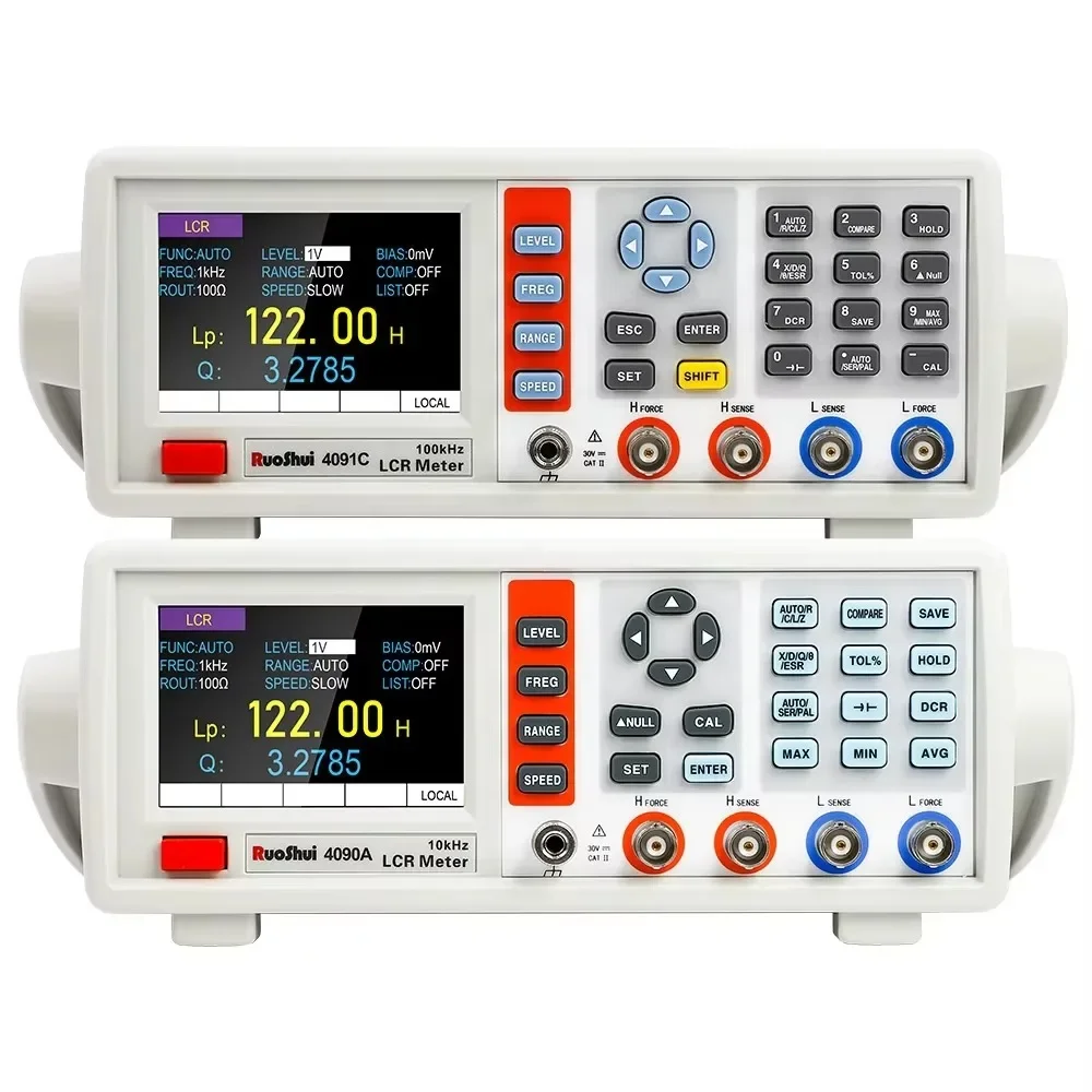 RUOSHUI 4090A 4090B 4090C 4091A 4091B 4091C Benchtop LCR METER continuously adjustable point adjustable optional